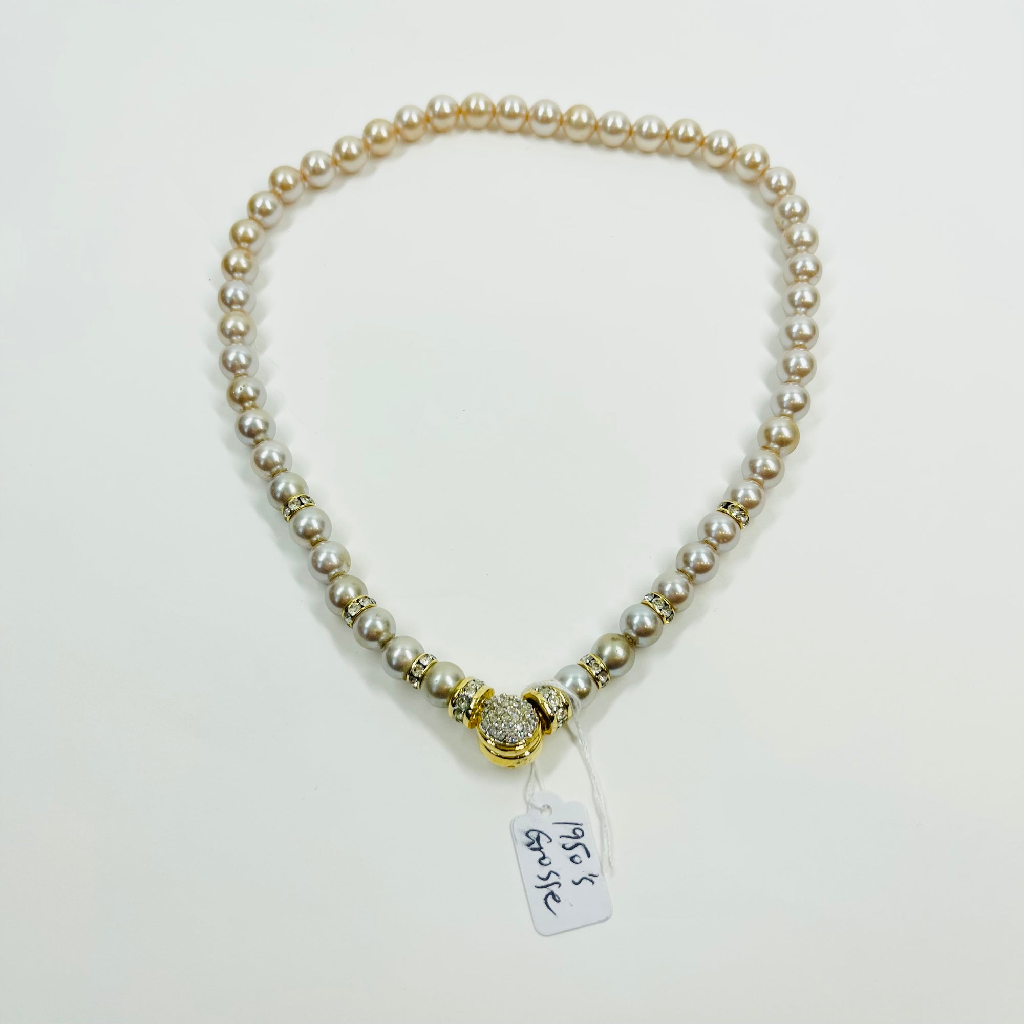 1950s GROSSE GERMANY COSTUME PEARL NECKLACE