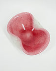 1950s MURANO PINK SPECKLED CASED WHITE OPALINE BOWL/ASHTRAY