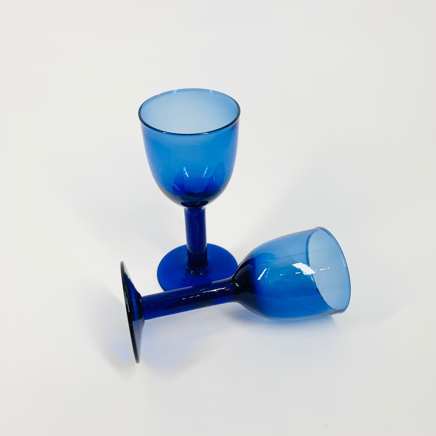 MCM COBALT BLUE LIQUEUR GLASSES