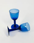 MCM COBALT BLUE LIQUEUR GLASSES