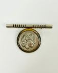 1920s CINER ALEXANDER THE GREAT COIN BROOCH