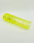 MIDCENTURY FINNISH URANIUM GLASS CYLINDER VASE BY TAMARA ALADIN FOR RIIHIMAEN LASI