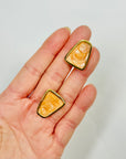 1970s BARCS CORAL ORANGE ENAMEL NECKLACE SUITE