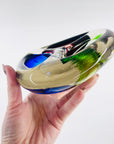 1950s MURANO RED GREEN BLUE BOWL/ASHTRAY