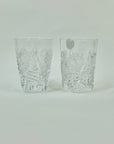 ANTIQUE CUT BRILLIANT CRYSTAL SHOT GLASSES