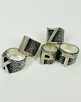 1990s TOM FORD ERA GUCCI ETCHED SIGNET SILVER RING