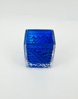 1950s COBALT BLUE BRUTALIST GLASS MINI VASE BY JOSEF SCHOTT