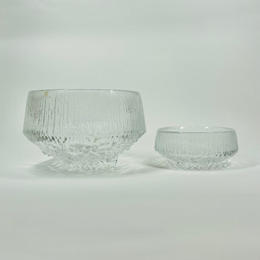 1970s IITTALA ULTIMA THULE ICE GLASS BOWL