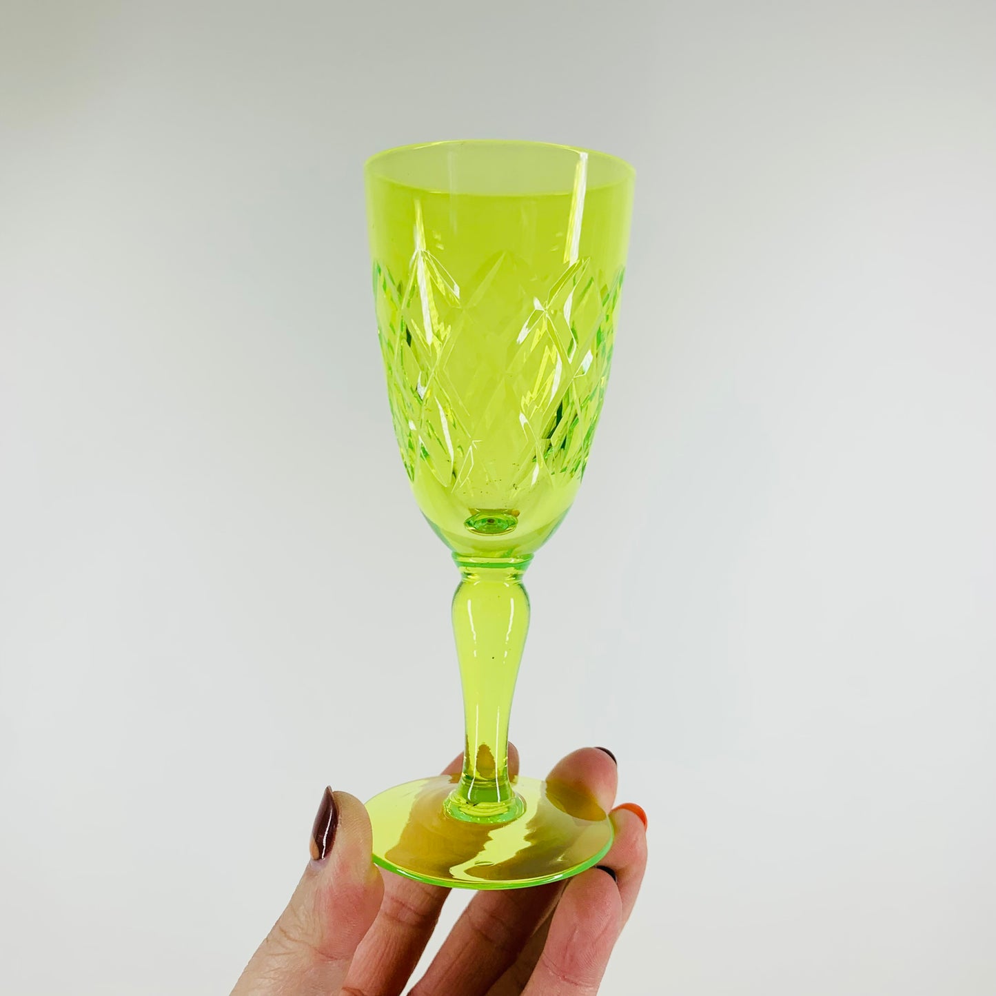 ANTIQUE URANIUM GLASS DECANTER SET