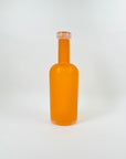 80s ACID WASHED ORANGE GLASS BOTTLE