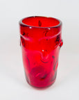 WHITEFRIARS RUBY RED GLASS BULBOUS VASE