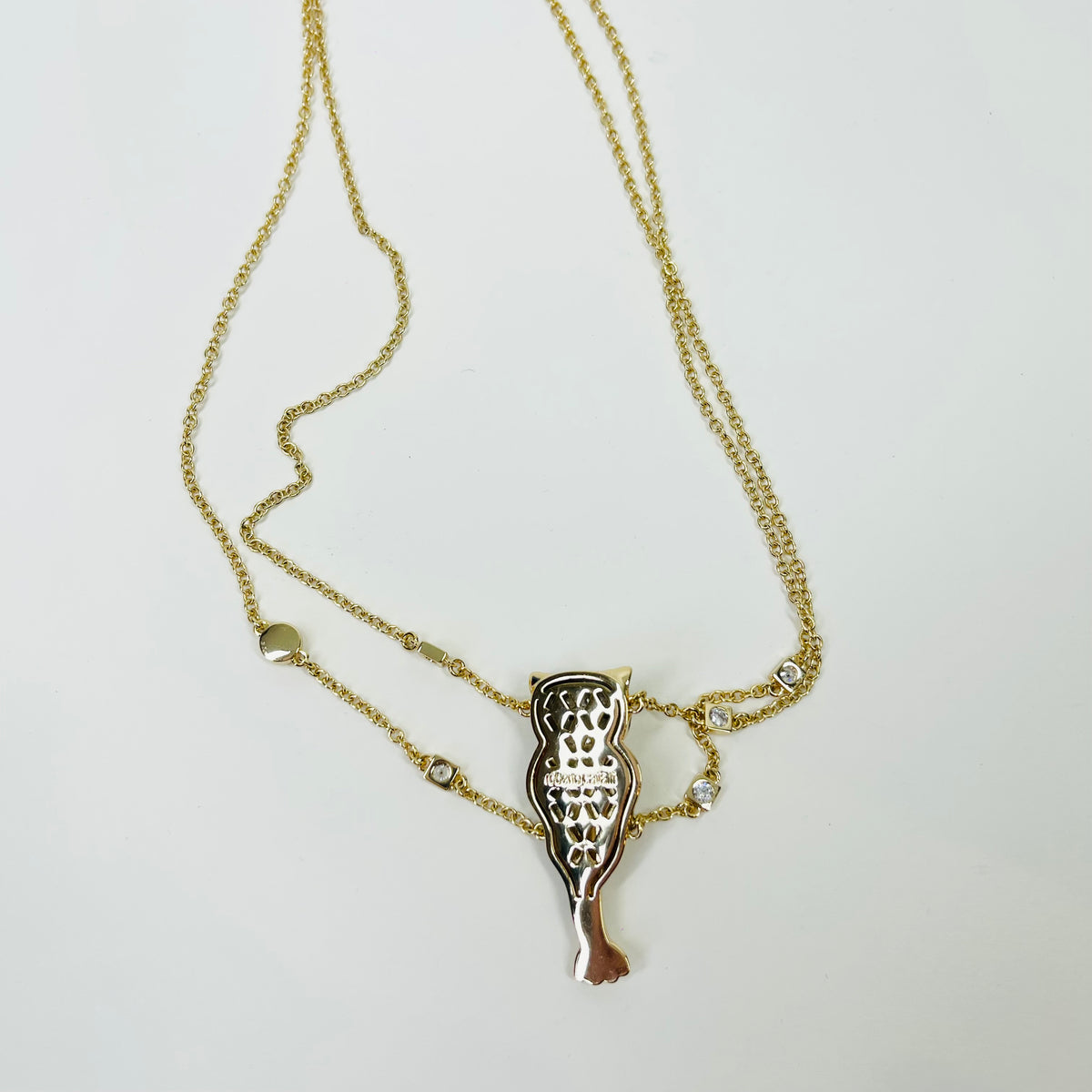 Y2K ROBERTO CAVALLI BLACK ENAMEL PANTHER NECKLACE