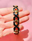 BLACK ENAMEL BRACELET