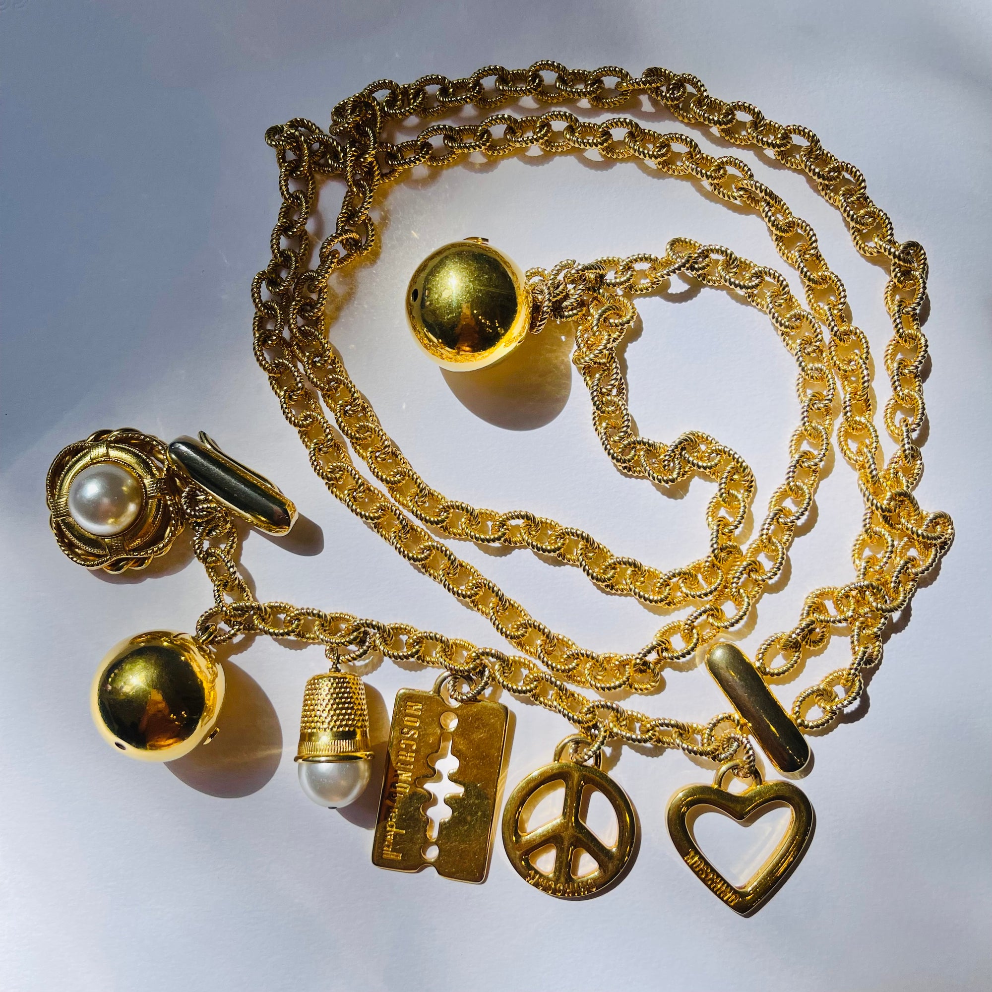 1990s MOSCHINO CHARMS BELT