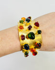 RUNWAY 1980s GUCCI GRIPOIX TUTTI FRUITTI CUFF