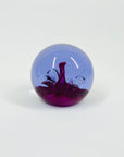 1980s PINK PURPLE ART GLASS CAITHNESS PAPERWEIGHT