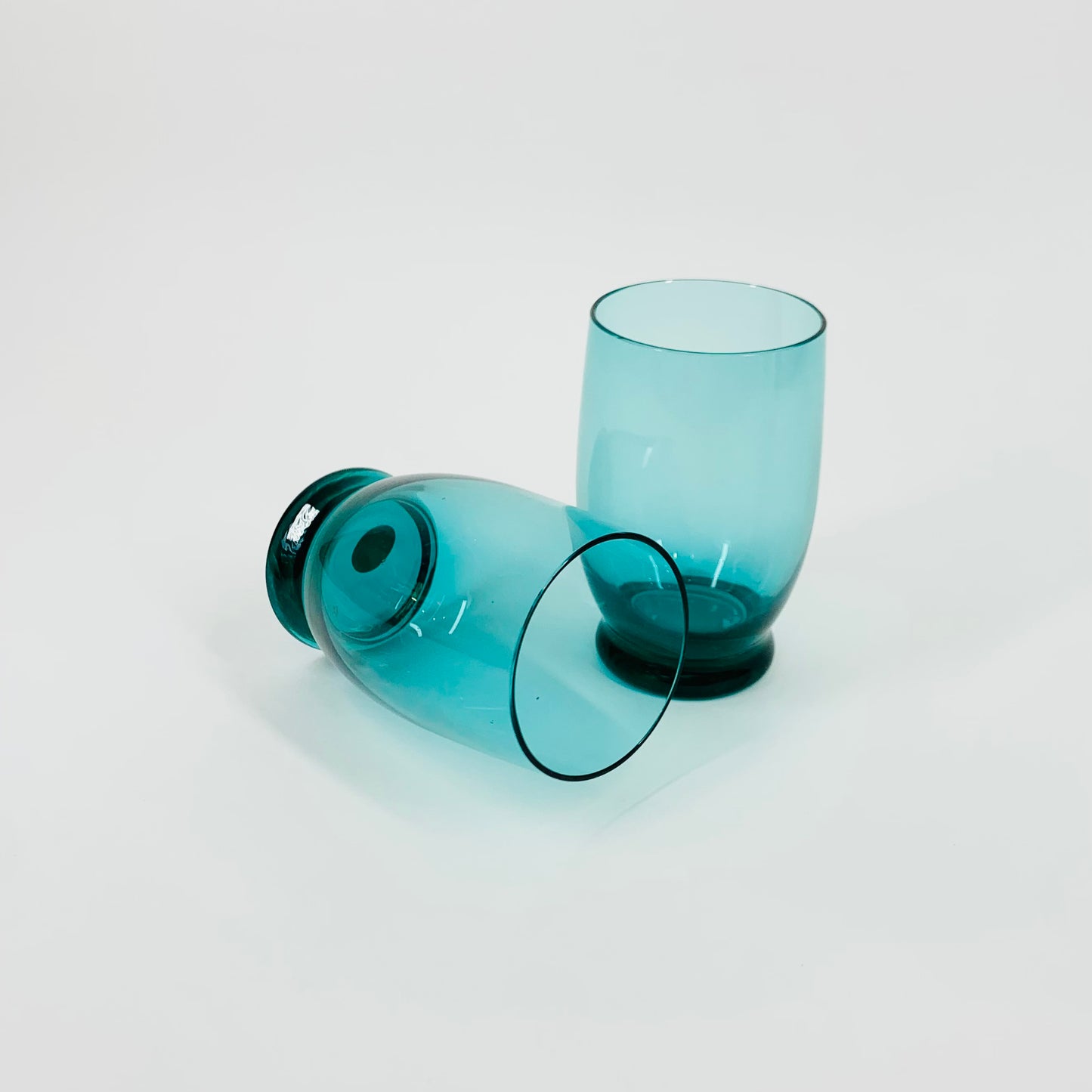 1950s AQUAMARINE SHOT/PORT GLASSES