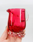 VICTORIAN PINK GLASS JUG