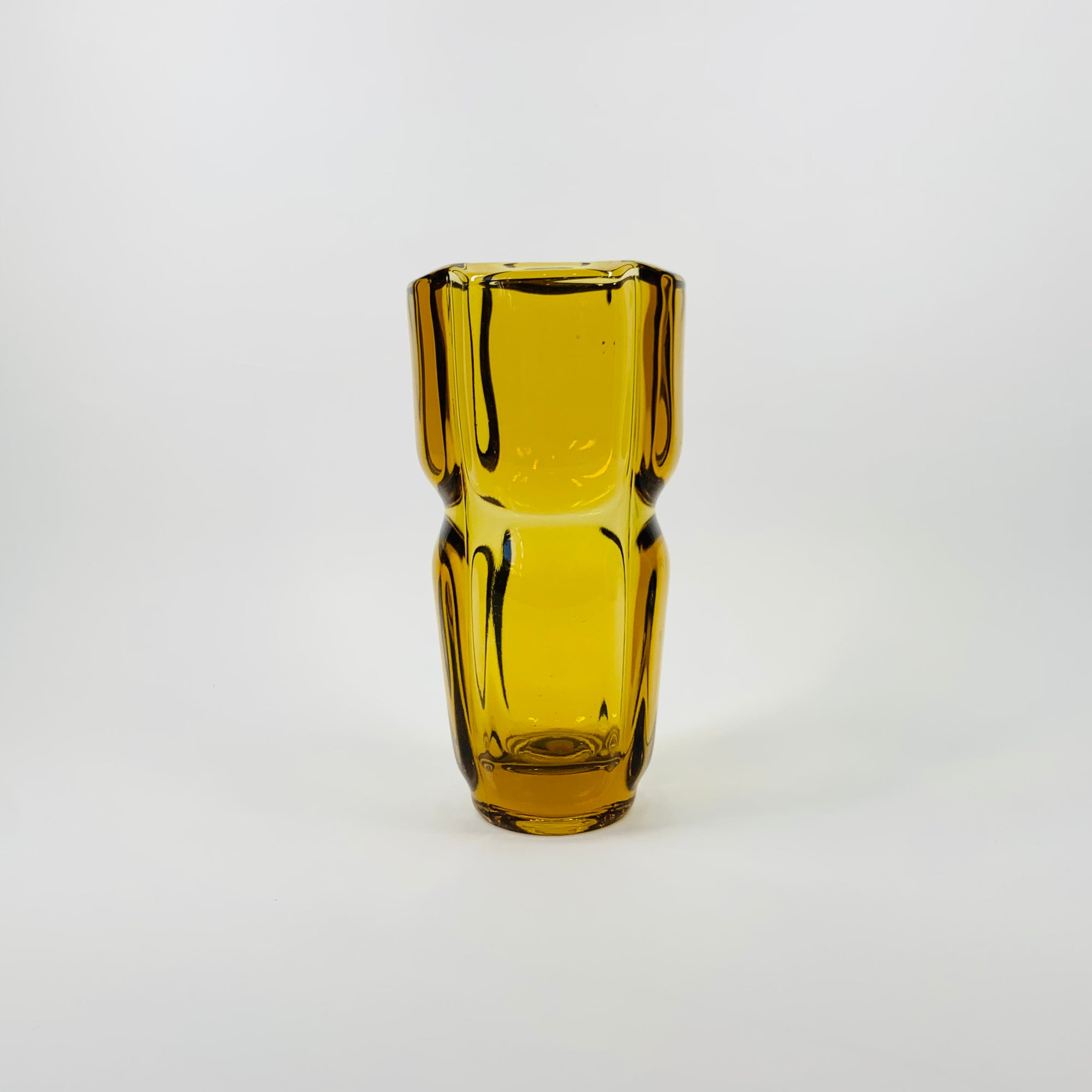 1960s SKLO UNION RUDOLFOVA GLASS VASE BY FRANTISEK VIZNER