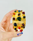 RUNWAY 1980s GUCCI GRIPOIX TUTTI FRUITTI CUFF