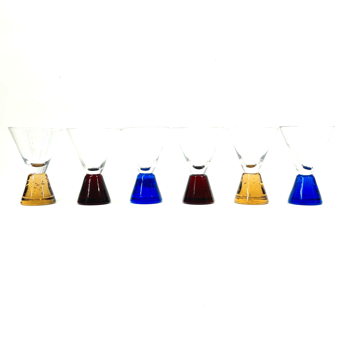 1980s PAPERWEIGHT SHOT/PORT GLASSES