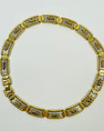 1980s PARK LANE TWO TONE PANTHER COLLAR NECKLACE