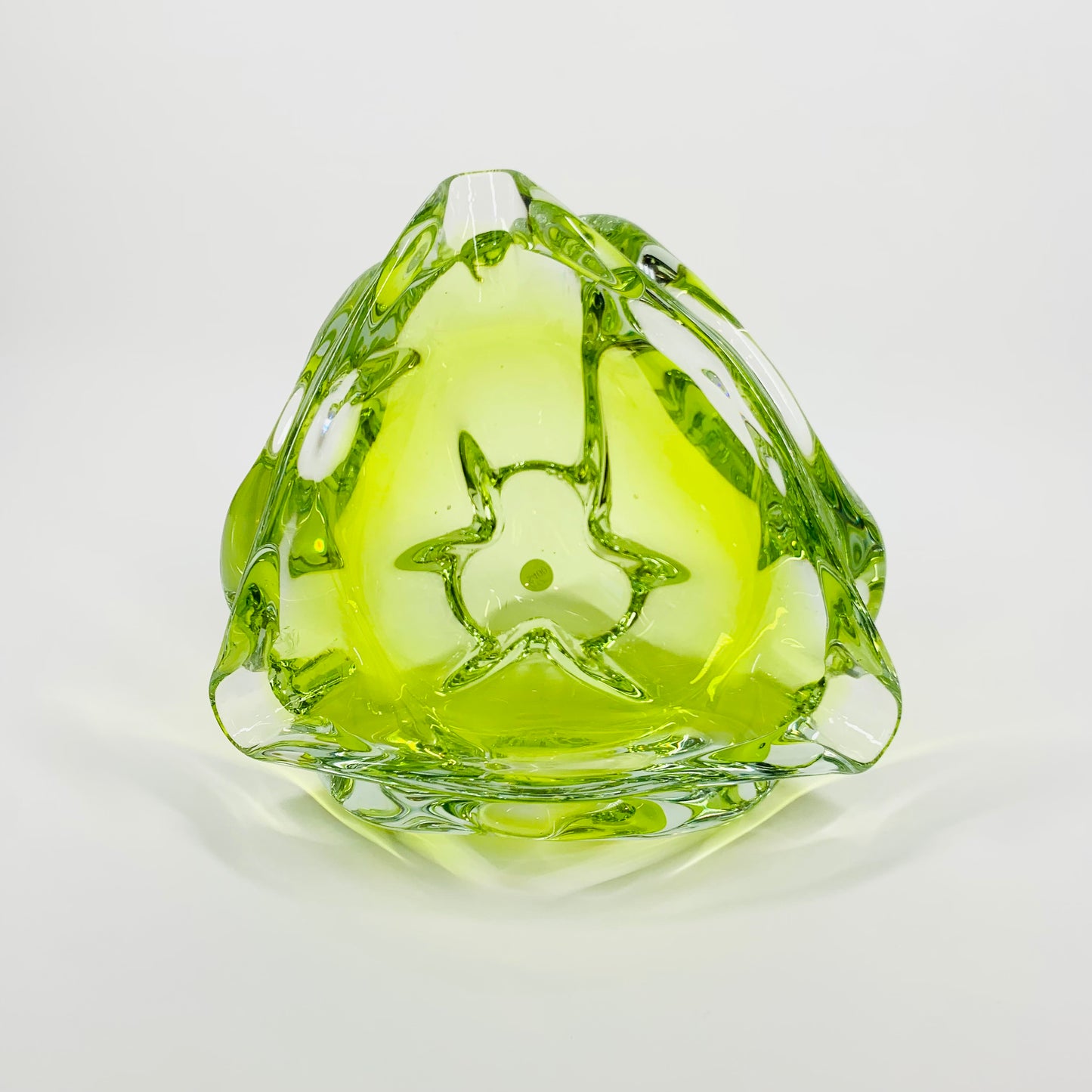 1950s LIME GREEN MURANO GLASS BOWL/ASHTRAY