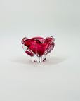 ANTIQUE MURANO PINK SOMMERSO GLASS MINIATURE BOWL/ASHTRAY