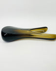 1960s MURANO BROWN SOMMERSO GLASS SWUNG VASE