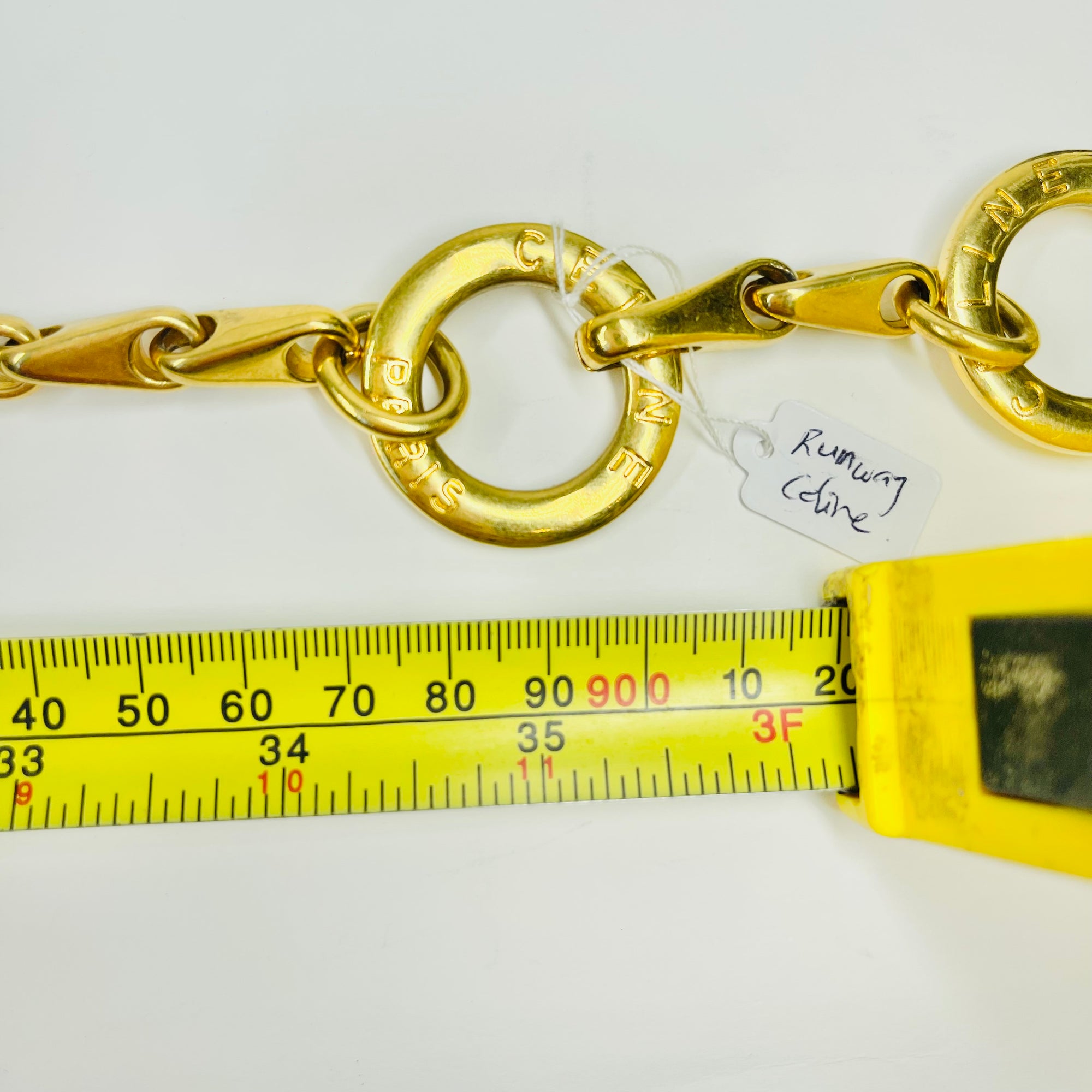 1990s CELINE CABLE LINKS TOGGLE BELT/NECKLACE