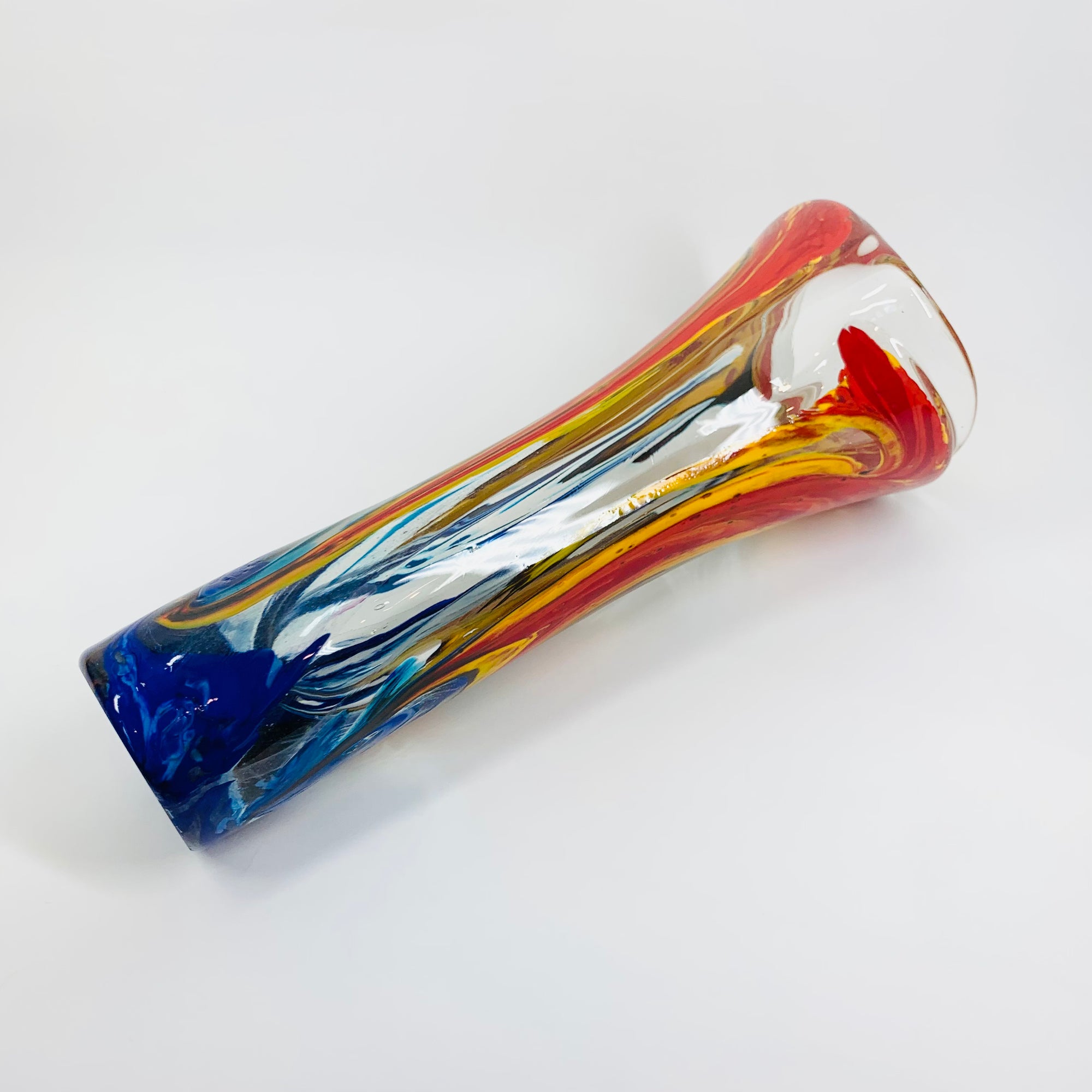 MURANO ART GLASS SWUNG VASE