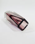 1960s PINK AMETHYST MURANO SOMMERSO FACETED GLASS BLOCK VASE
