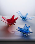 1940s URANIUM MURANO COBALT BLUE SOMMERSO GLASS BOWL