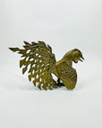 ANTIQUE FRENCH BRASS FIGHTING COCK/ROOSTER