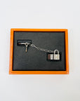 1990s HERMES STERLING SILVER ALPHAKELLY DOUBLE RING