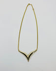 70s TRIFARI BLACK WHITE ENAMEL NECKLACE SUITE