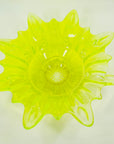 STARBURST URANIUM GLASS BOWL