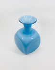 MCM CASED BLUE SQUARE HOOP VASE