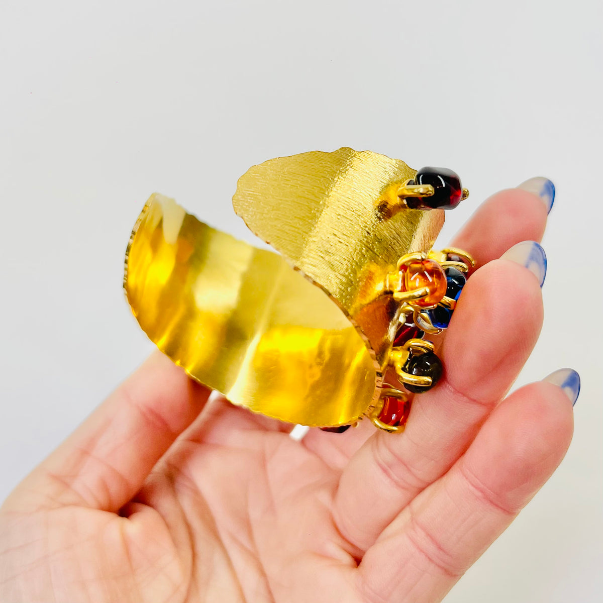 RUNWAY 1980s GUCCI GRIPOIX TUTTI FRUITTI CUFF