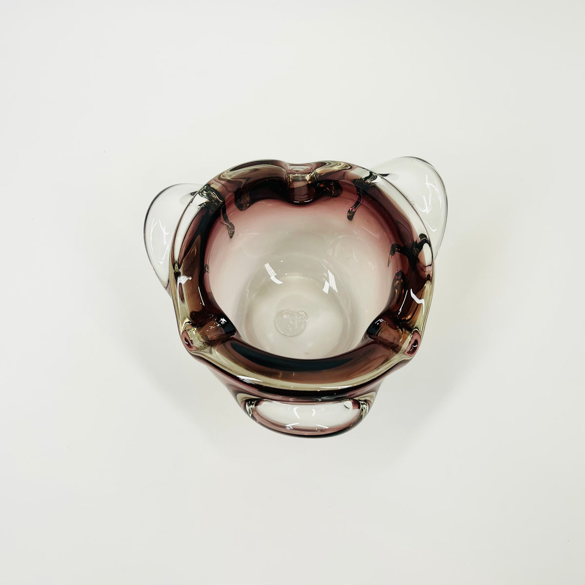 1950s AMETHYST PURPLE MURANO PINCHED BOWL/ASHTRAY