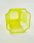 MIDCENTURY FINNISH URANIUM GLASS RONDELLA VASE BY TAMARA ALADIN FOR RIIHIMAEN LASI