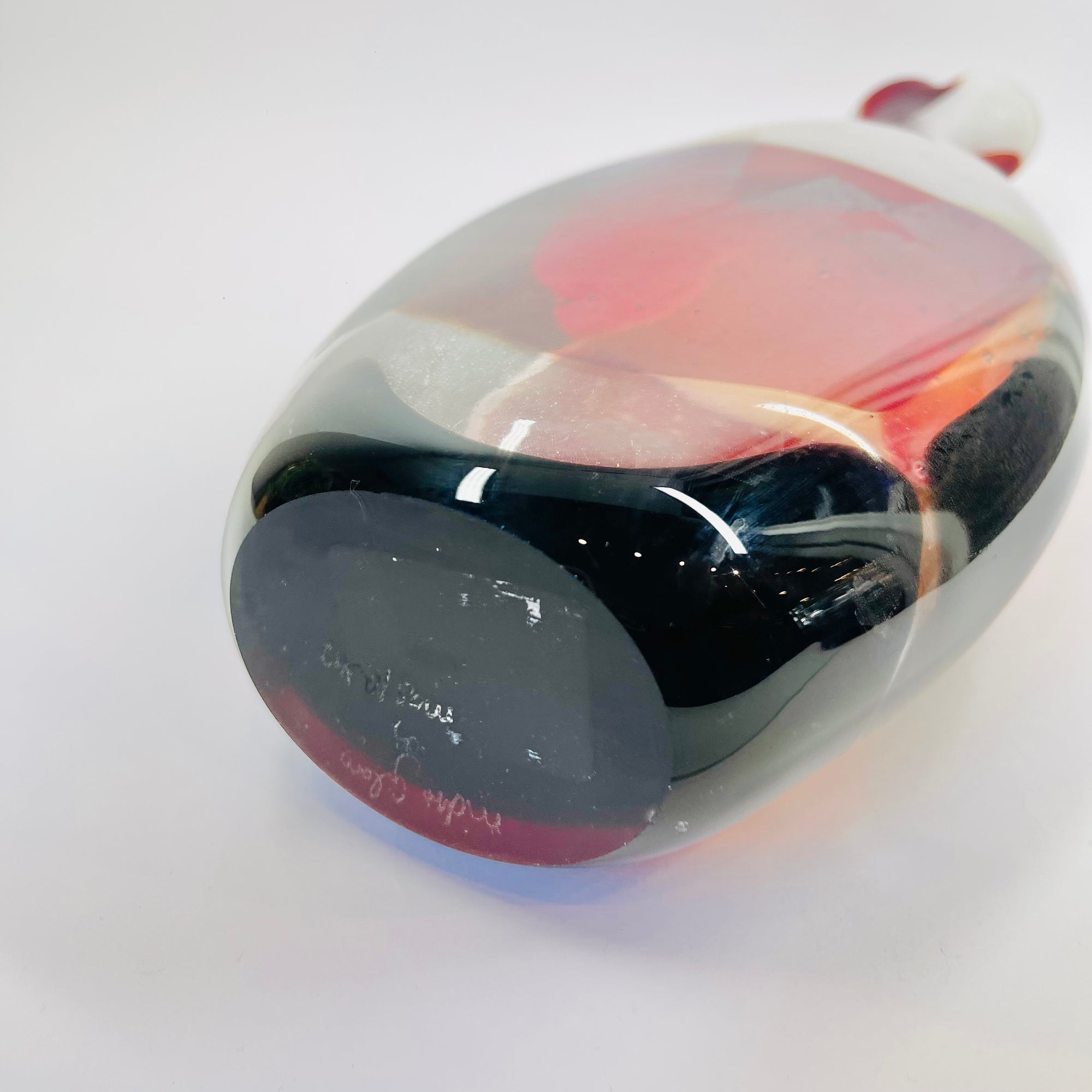 LARGE SIGNED 1980s MDINA MOSAICO PATCHWORK ART GLASS VASE