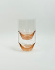 1970s COLOUR GLASS STACKABLE TUMBLERS