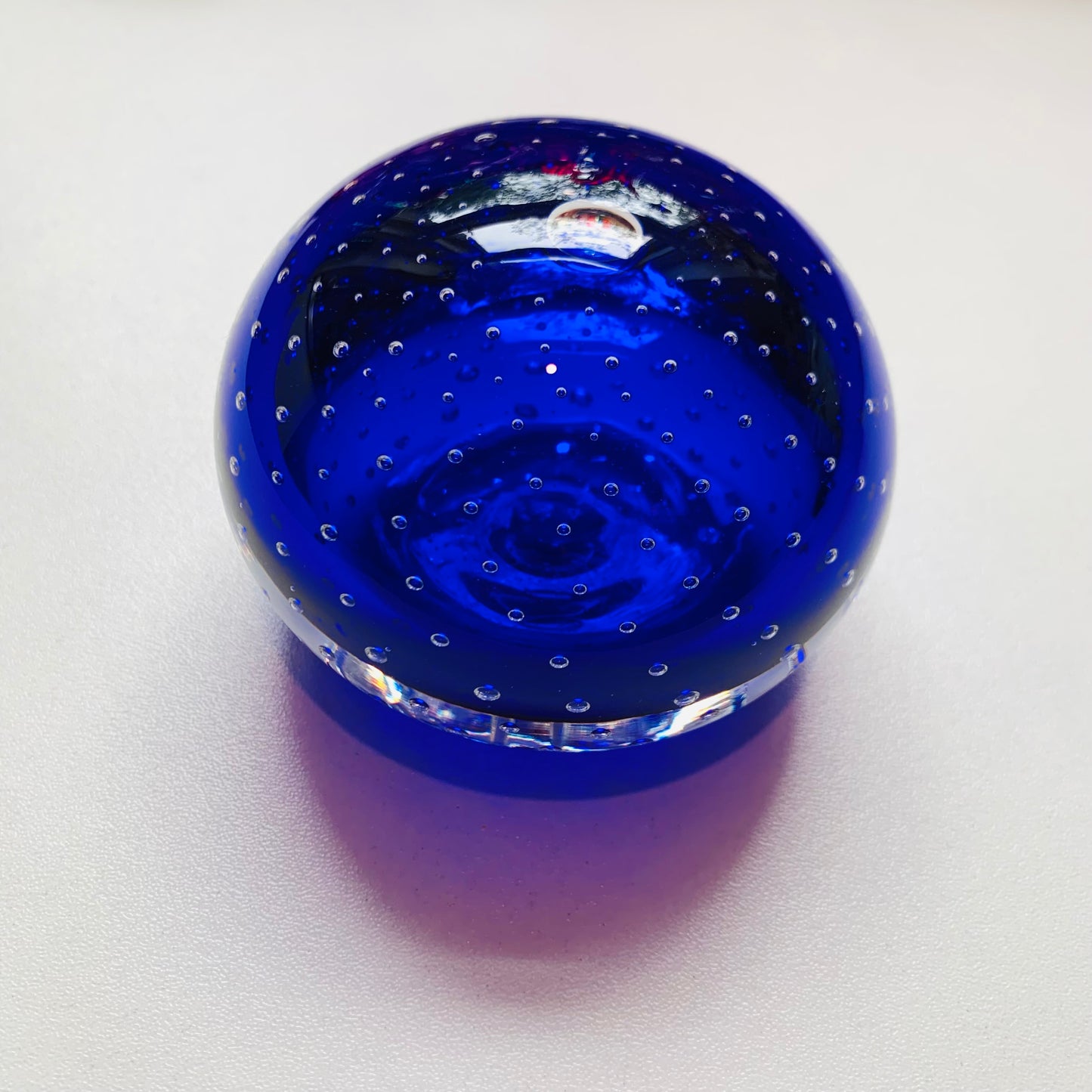 1950s COBALT BLUE BULLICANTE PAPERWEIGHT