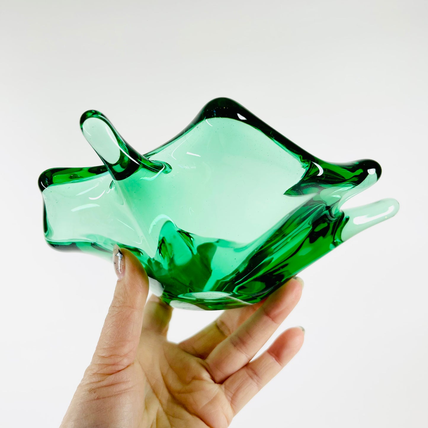 1950s MURANO GREEN SPACE AGE BOWL