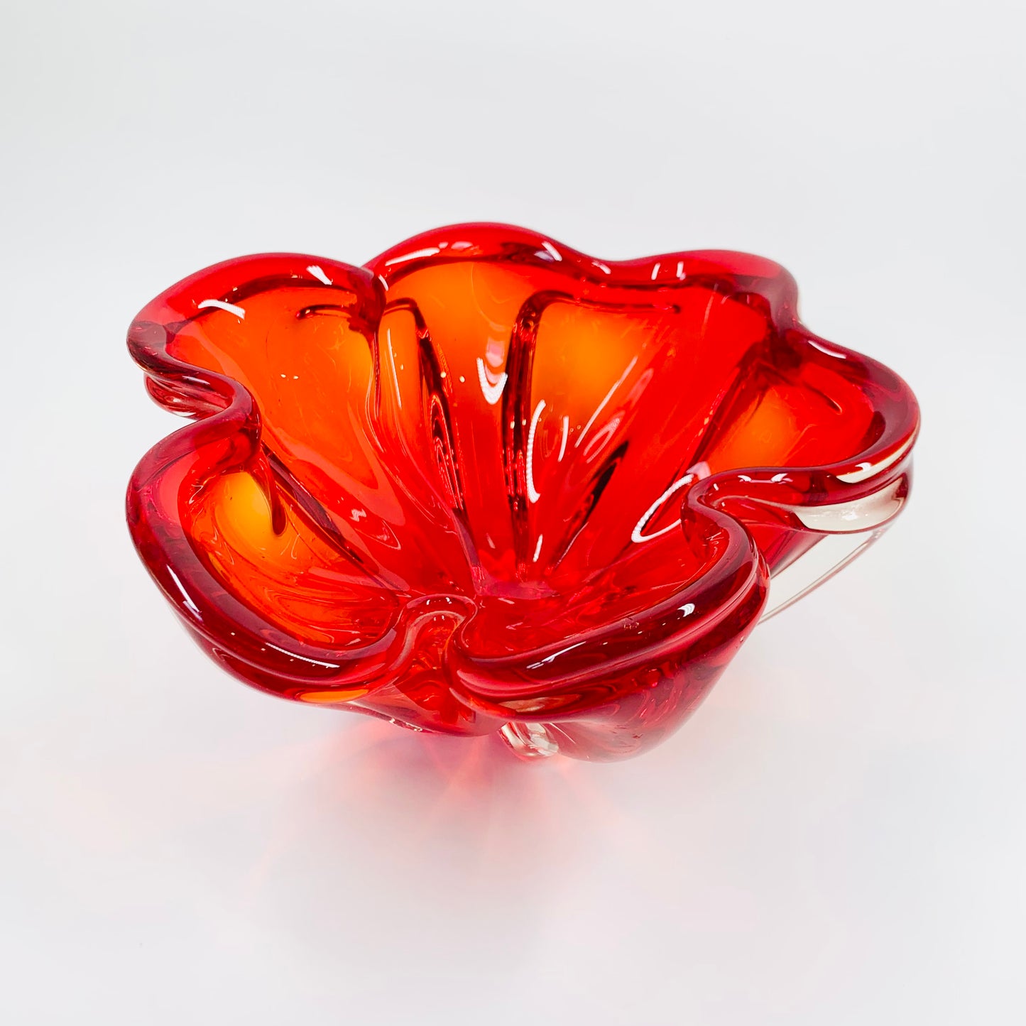 JAPANESE RED FLOWER BOWL