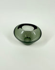 1960s HOLMEGAARD GREY GLASS MINI HEART VASE BY PER LUTKEN