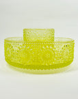 MIDCENTURY FINNISH URANIUM GLASS GRAPPONIA BOWL BY NANNY STILL FOR RIIHIMAEN LASI