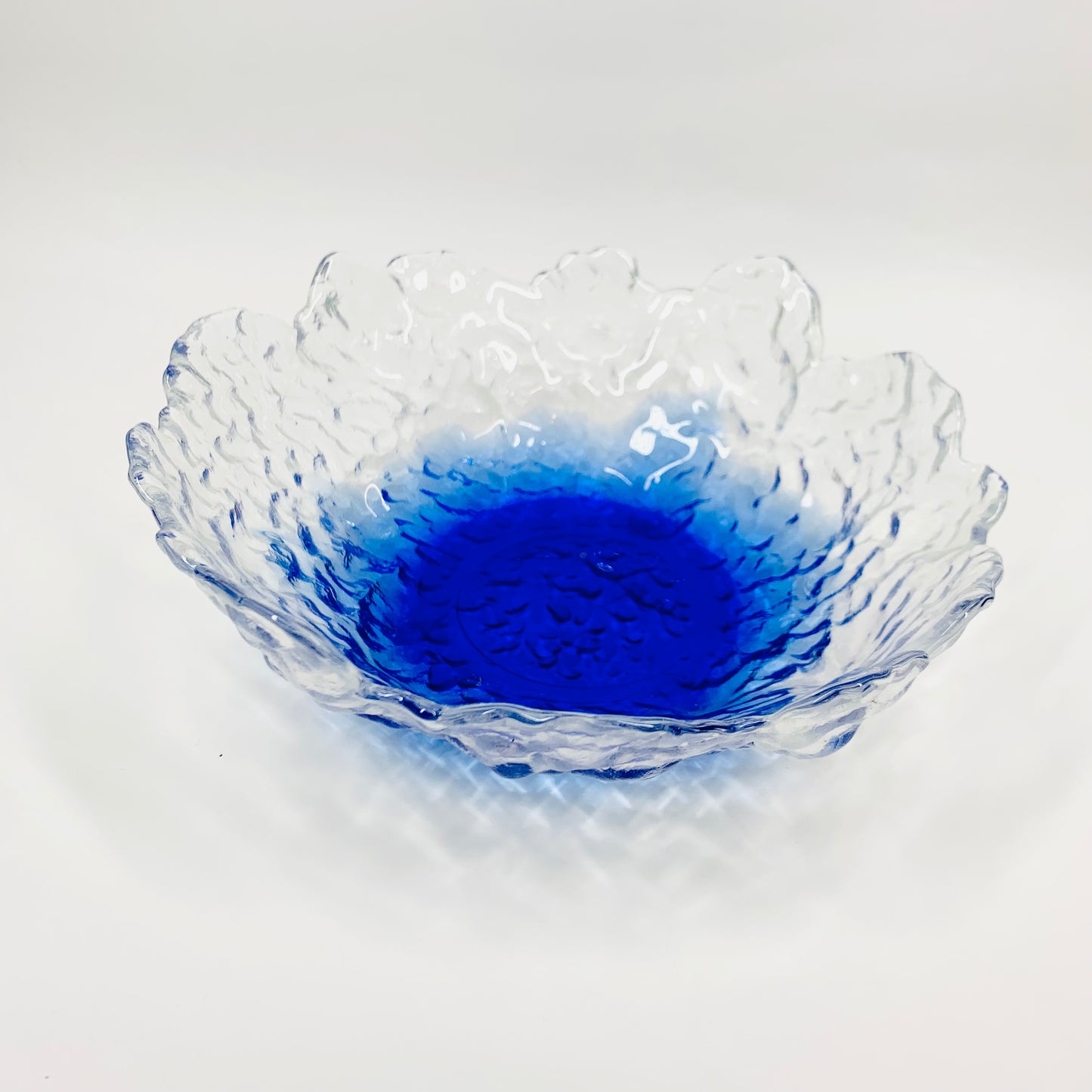 BLUE ICE GLASS BOWL