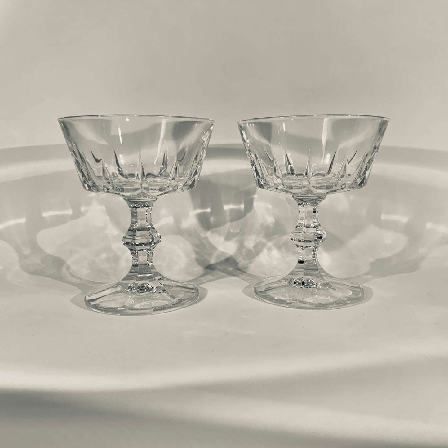 60s CRISTAL A’RQUES COUPE GLASSES